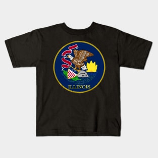 Illinois Coat of Arms Kids T-Shirt